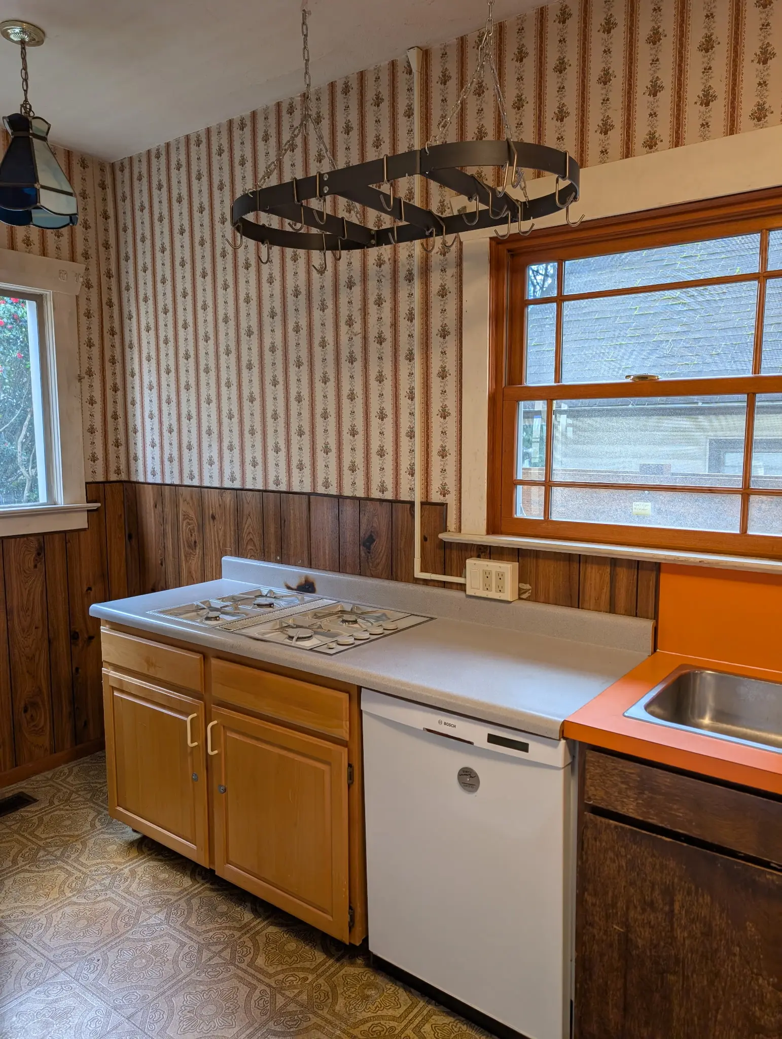 Original interior finishes before remodeling