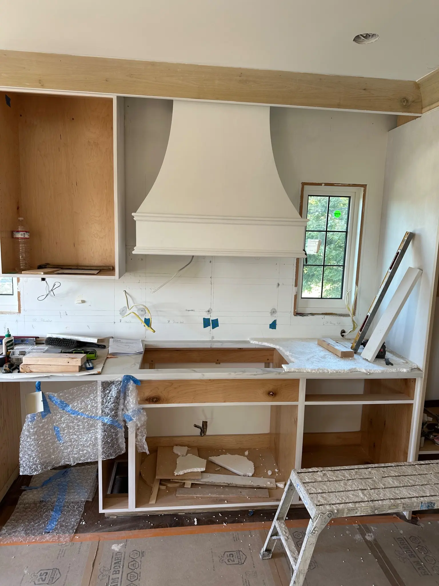 Original interior conditions before work began