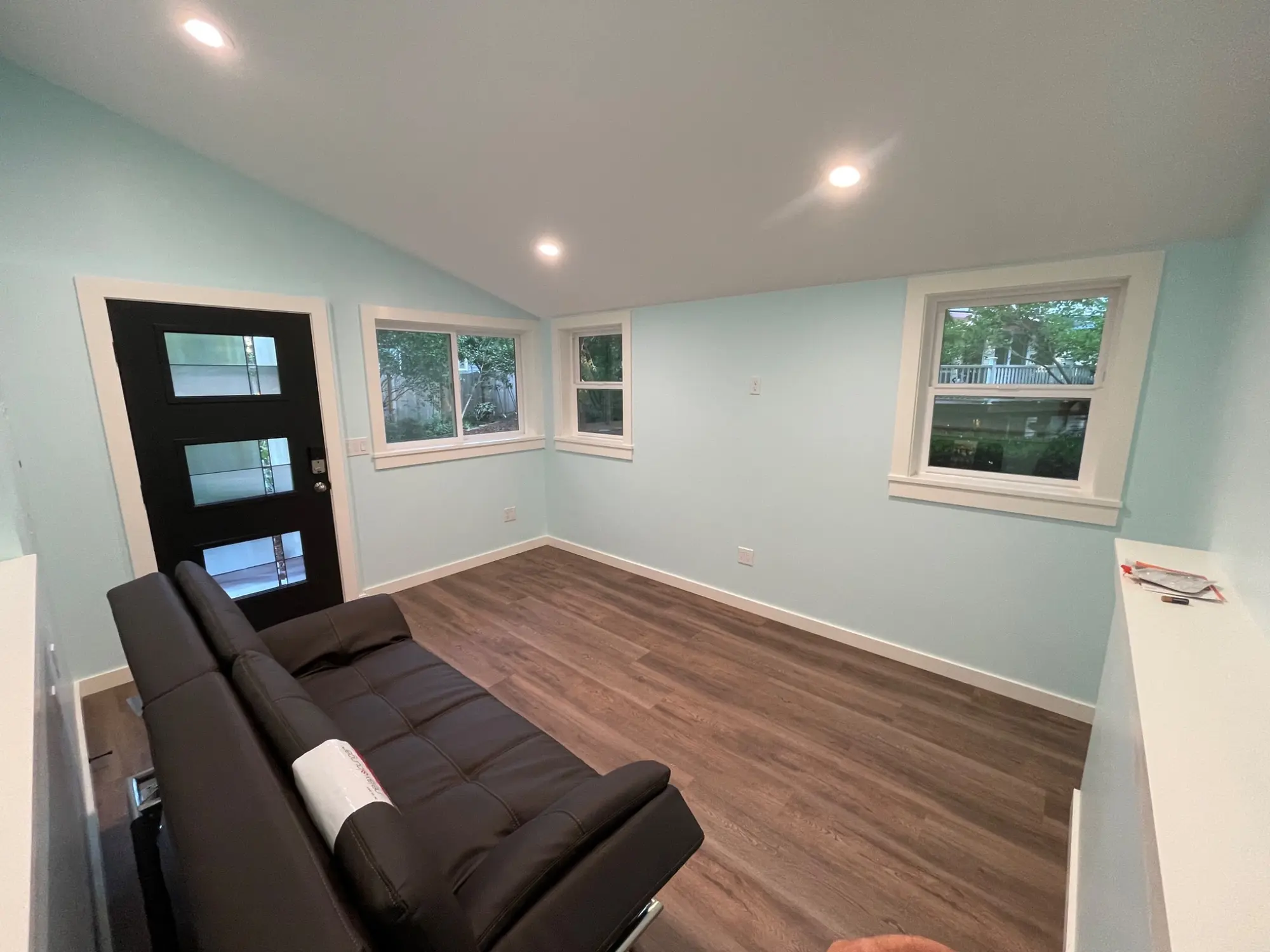 Completed studio interior